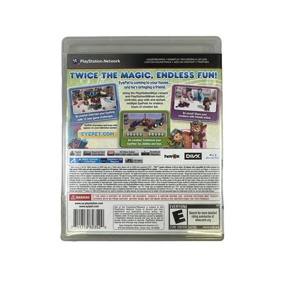 EyePet & Friends (Sony PlayStation 3, 2011) Authentic, CIB, Tested - Picture 3 of 3